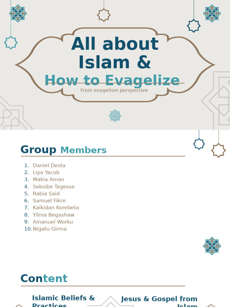 Understanding Islam and Evangelism | PDF | Prophets And Messengers In ...