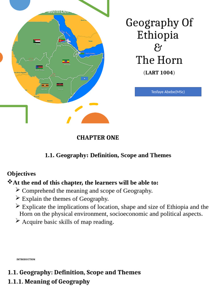 Geography of Ethiopia and the Horn | PDF | Geography | Area