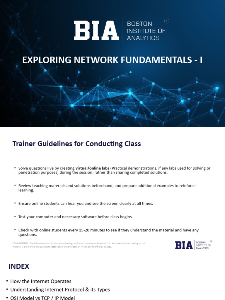 02-Exploring Network Fundamentals I | PDF | Internet Protocols | Osi Model