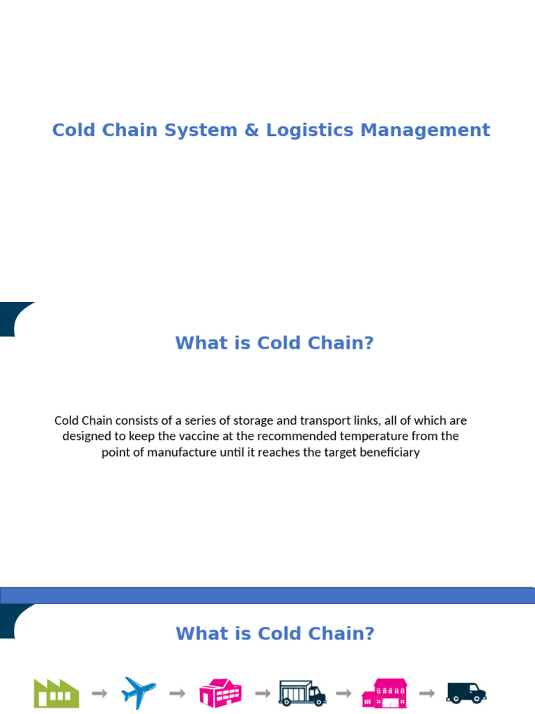 Vaccine Cold Chain Management Training | PDF | Refrigerator | Ice