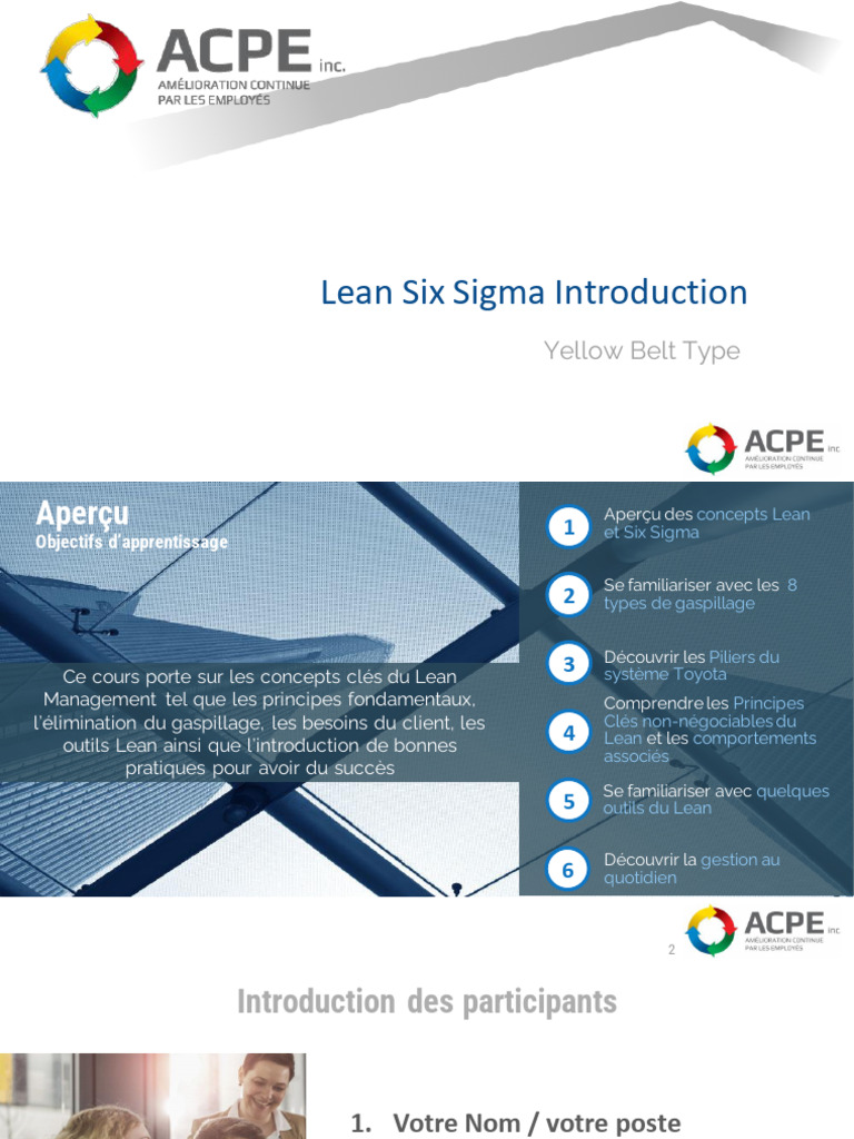Introduction au Lean Six Sigma | PDF | Six Sigma | Lean (production)