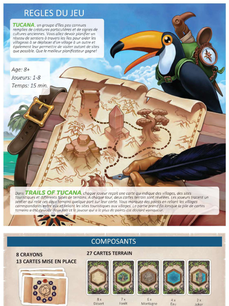 Jeu De Société Trails Of Tucana Matagot (avec Extension Ferry) - Jeu De Dessin Et Connexion Rapide, 1-8 Joueurs