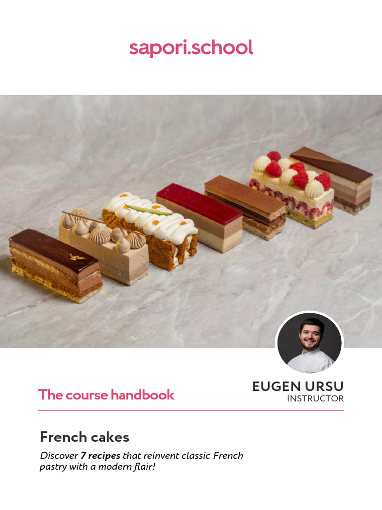Modern French Cake Recipes Handbook | PDF | Cakes | Custard