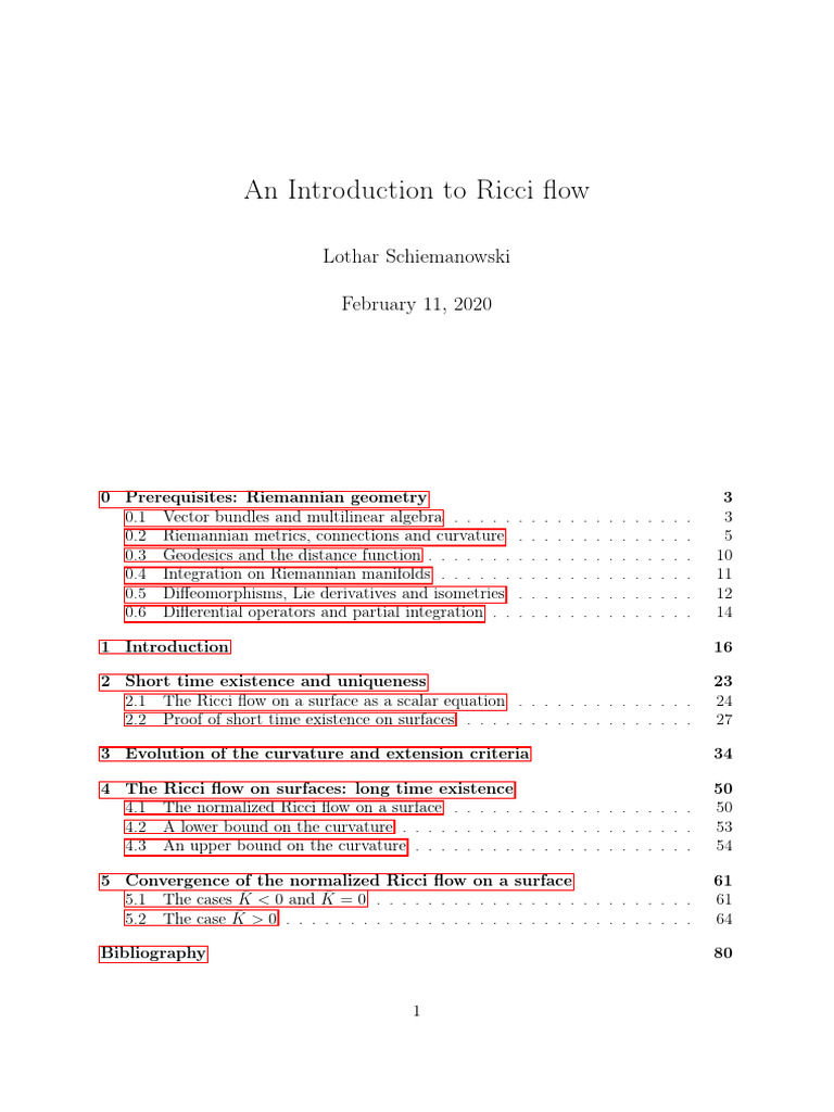 Introduction to Ricci Flow Concepts | PDF | Manifold | Differential ...