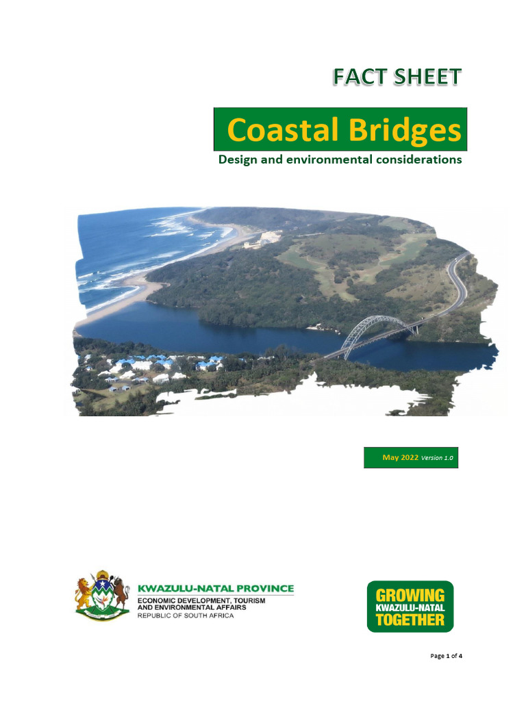 Coastal Bridge Design Guidelines | PDF | Bridge | River