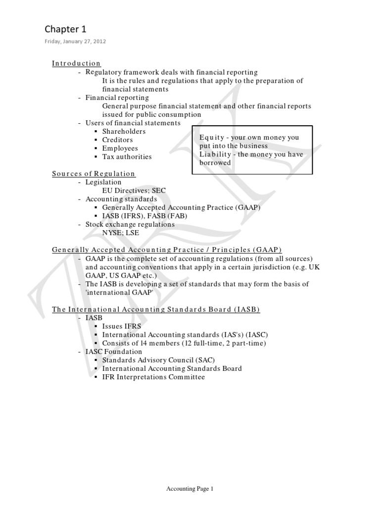 U.S. Financial Accounting Standards Overview | PDF | Generally Accepted ...