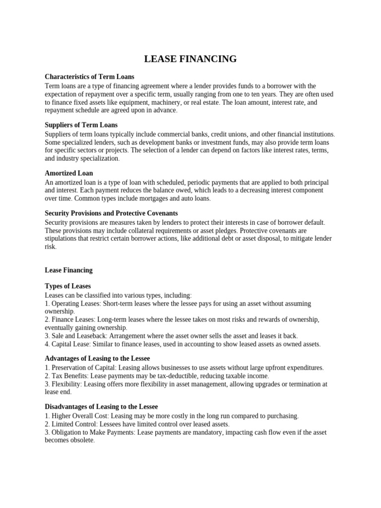 Analyzing Lease vs. Buy Decisions | PDF | Loans | Depreciation