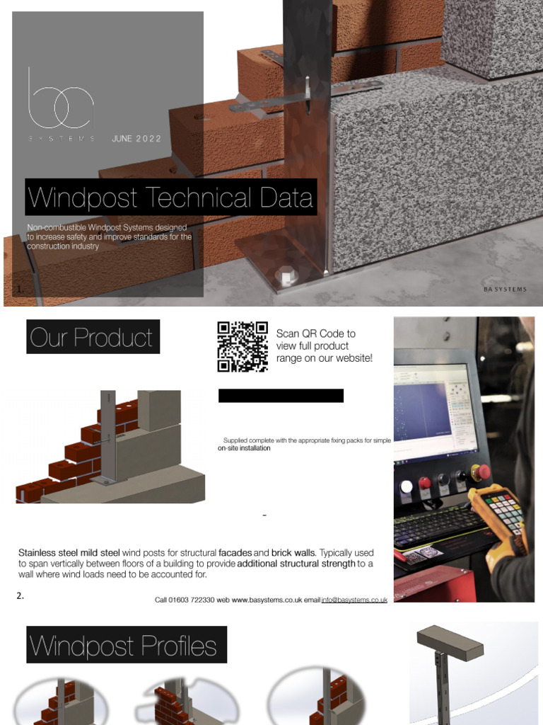 Windpost Profiles and Specifications Guide | PDF | Building Engineering ...