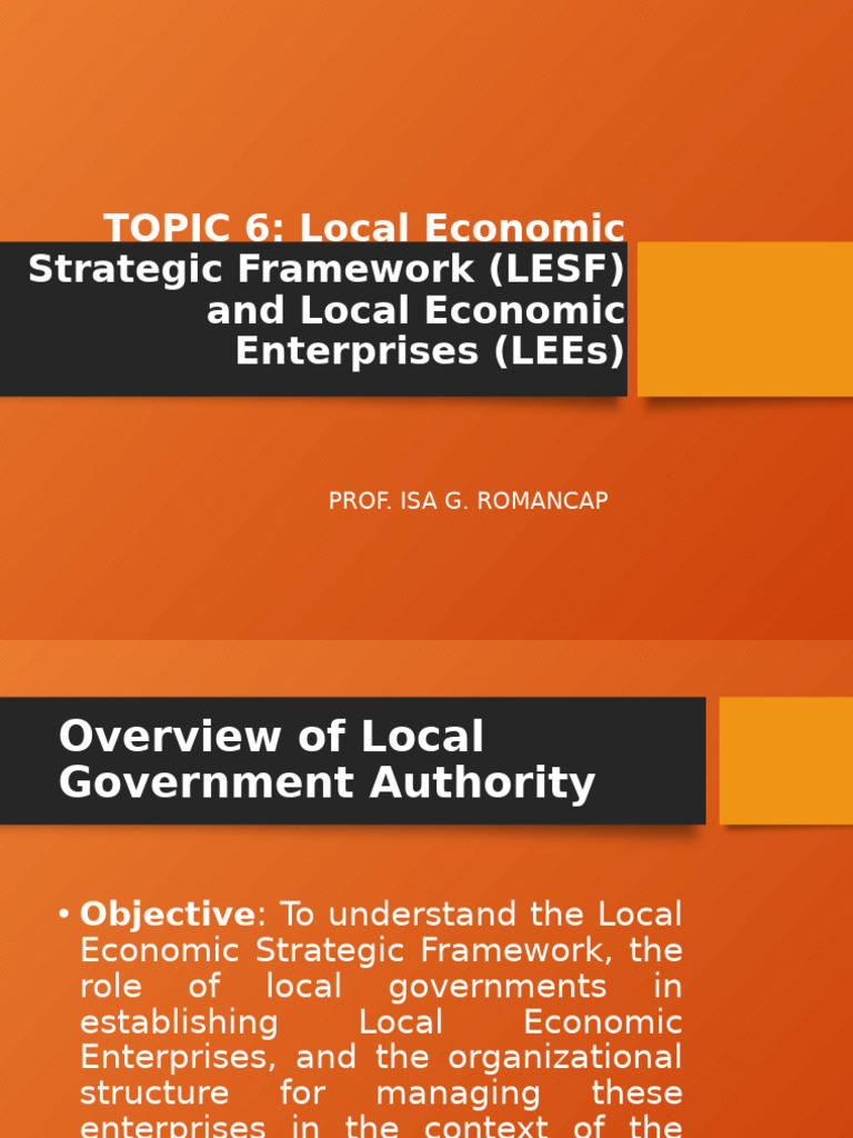 Local Economic Framework in BARMM | PDF | Disaster Risk Reduction ...