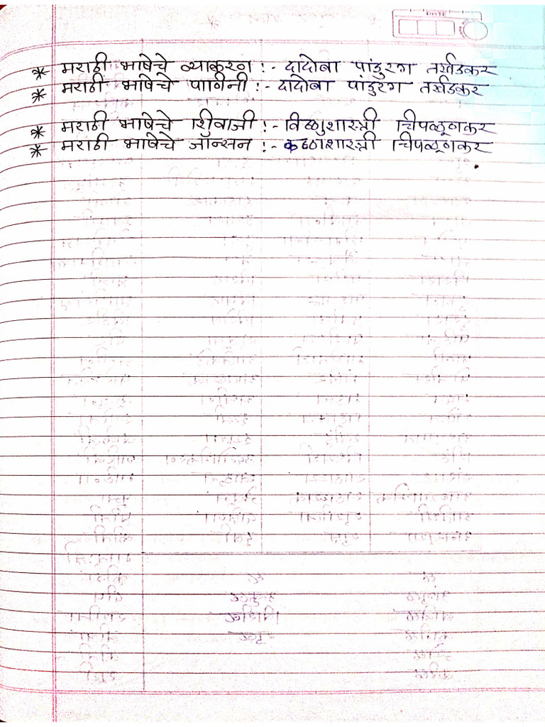 Marathi Grammar | PDF