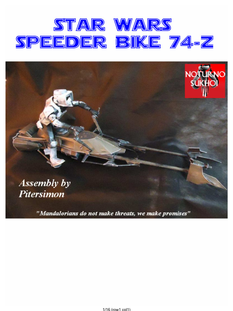 Vitrine Star Wars Propel Pour Speeder Bike 74-Z – Boîte Collection B-Ware