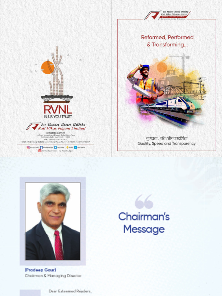 RVNL: A Legacy of Infrastructure Excellence | PDF | Transport ...