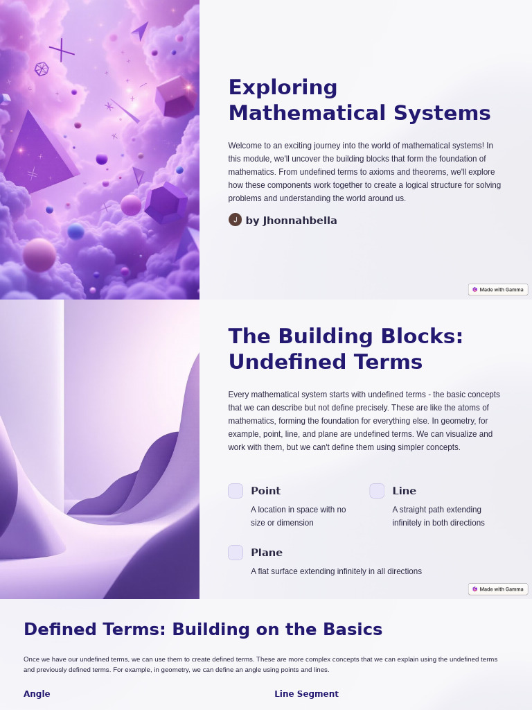 Understanding Mathematical Systems | PDF | Theorem | Mathematics