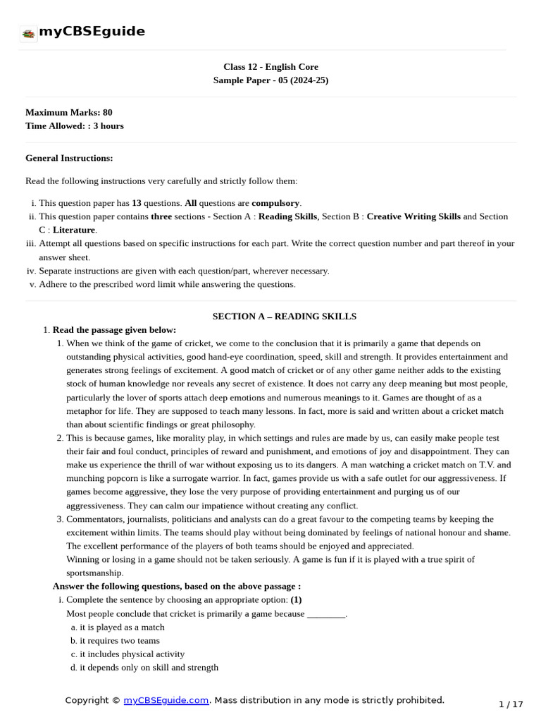 12 English Core SP 5 A | PDF | Sleep | Public Transport