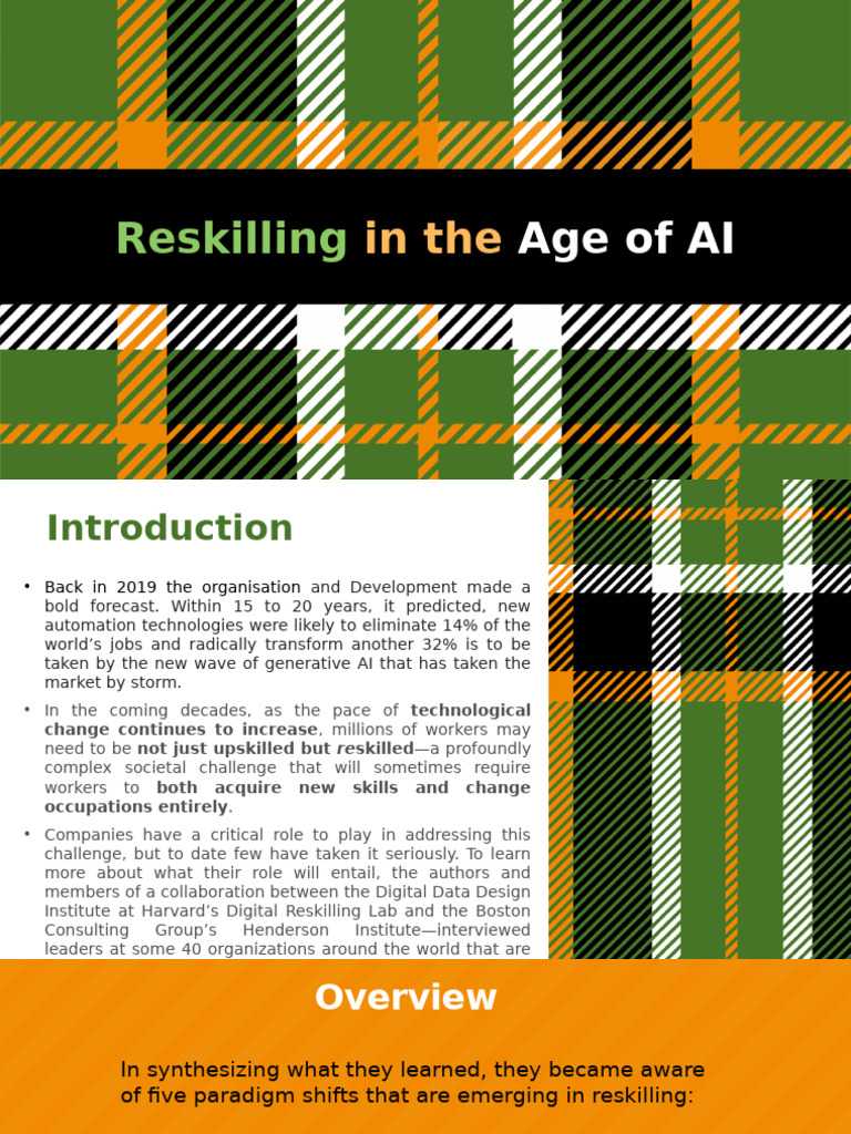 Reskilling in The Age of AI | PDF | Artificial Intelligence ...