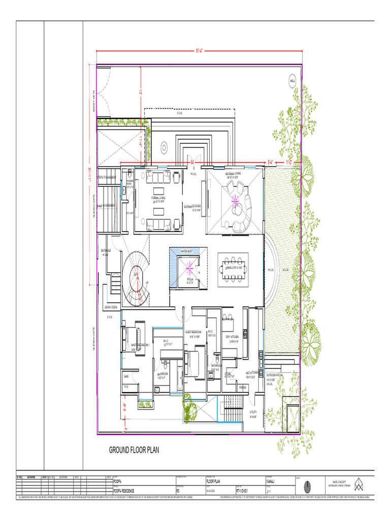 Ground Floor Plan of Roopa Residence | PDF | Culture Of Queensland | Room