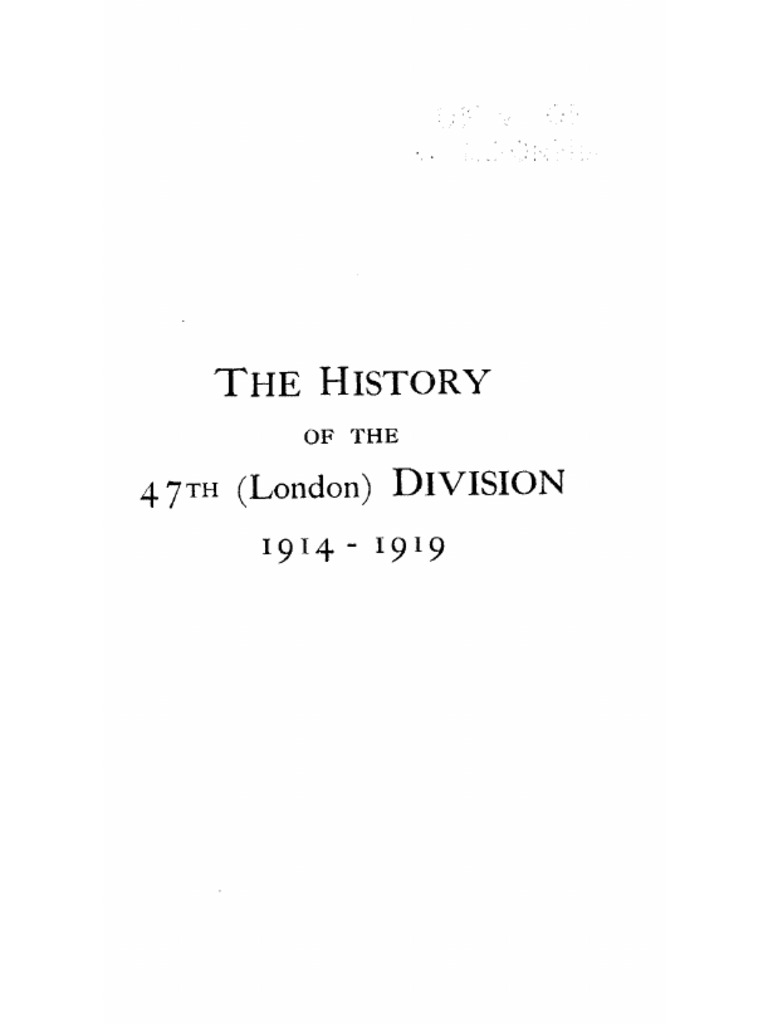 47th Divisional History Book | PDF