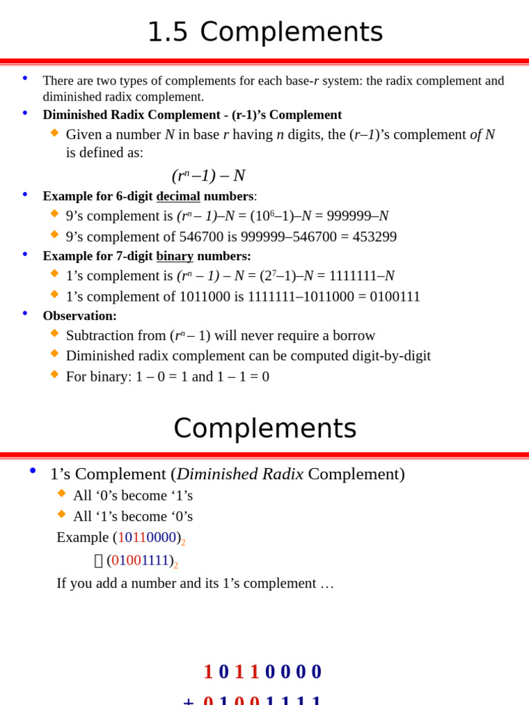 Topic 2 Complements | PDF | Binary Coded Decimal | Logic Gate