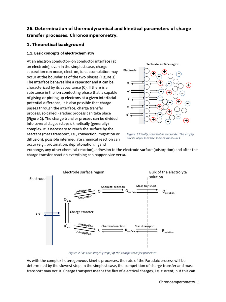 14chronoamperometry Pdf Redox Electrochemistry