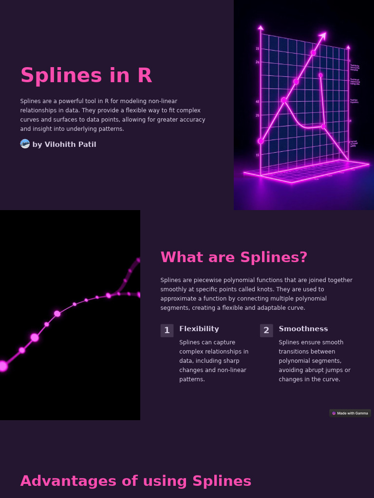 Splines in R | PDF | Spline (Mathematics) | Time Series