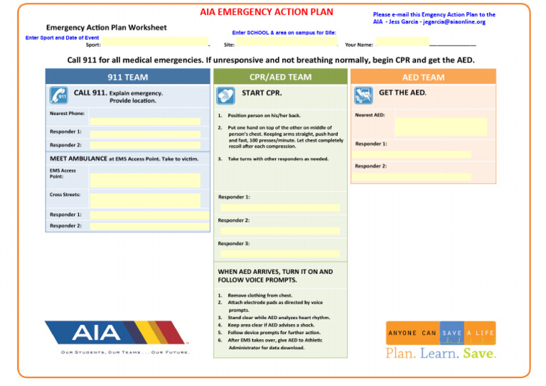 Emergency Action Plan Template | PDF