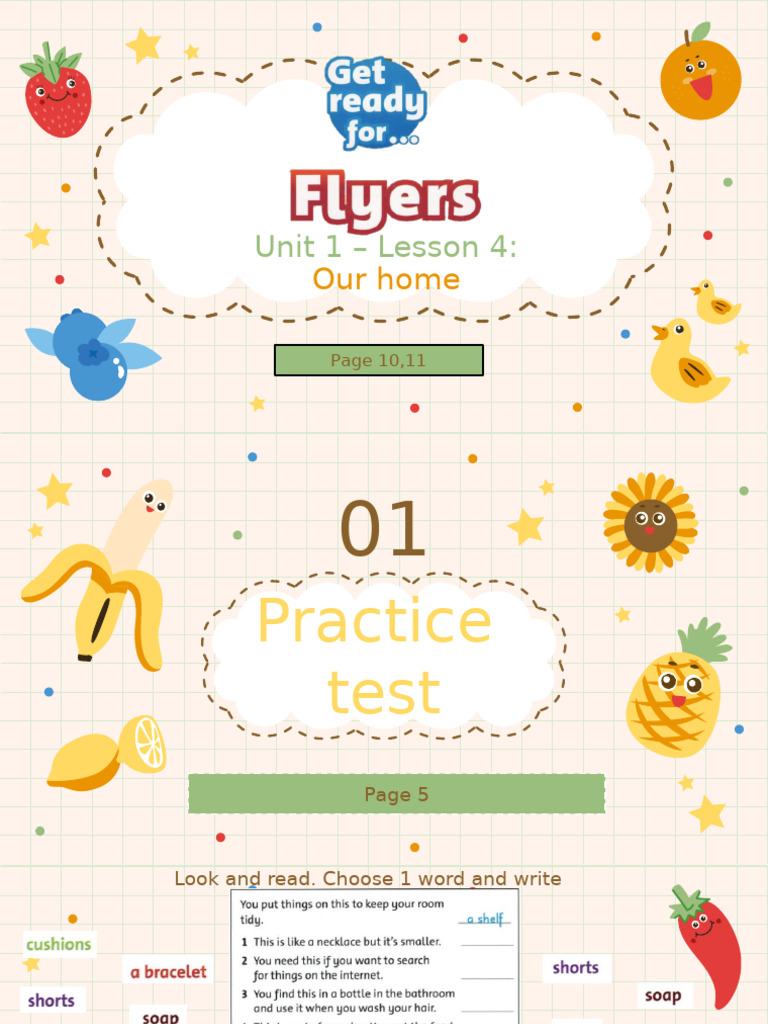 Home Practice Test for Flyers Exam | PDF