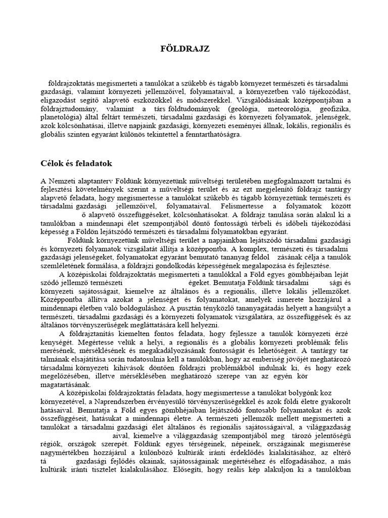 FFG - HT - 2012 - Foldrajz 9-10 | PDF