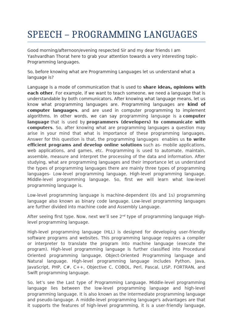 Understanding Programming Languages | PDF | Computer Programming ...