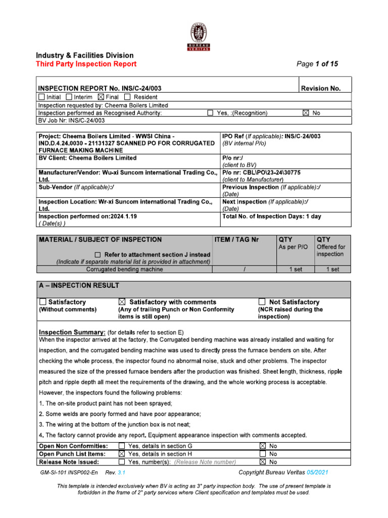 Ir Ins C 24 003.. | PDF