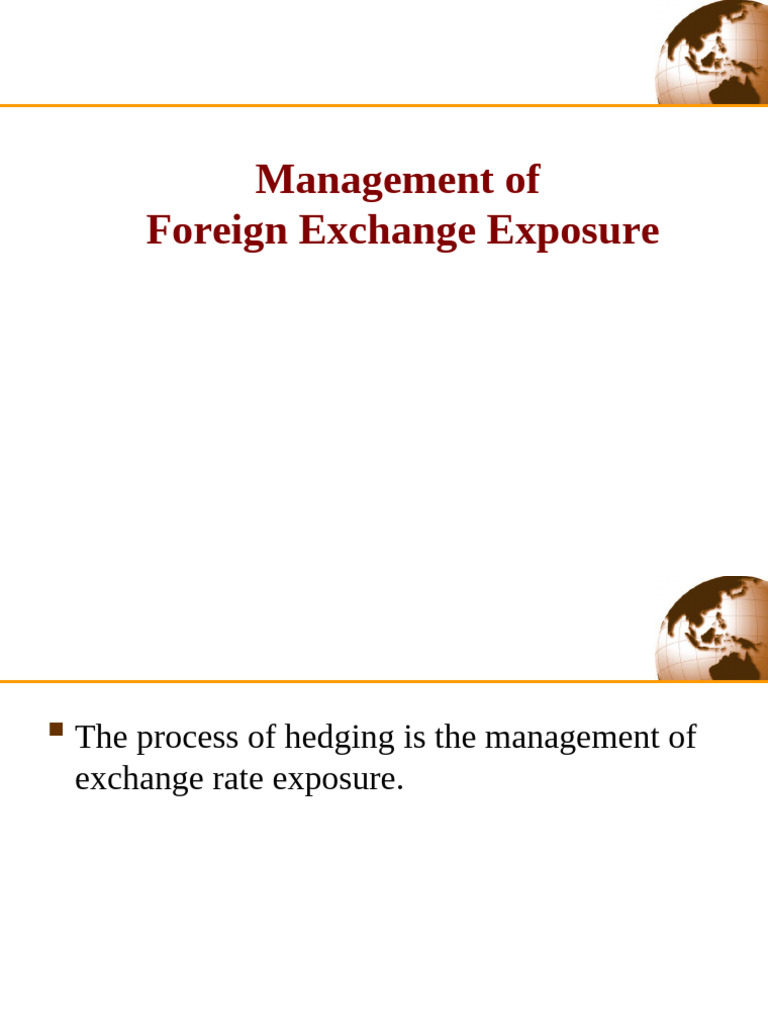Hedging Techniques for Forex Exposure Management | PDF | Hedge (Finance ...