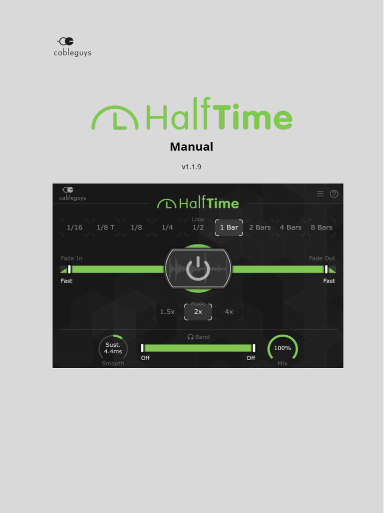 HalfTime Plugin User Manual | PDF | Computing | Software
