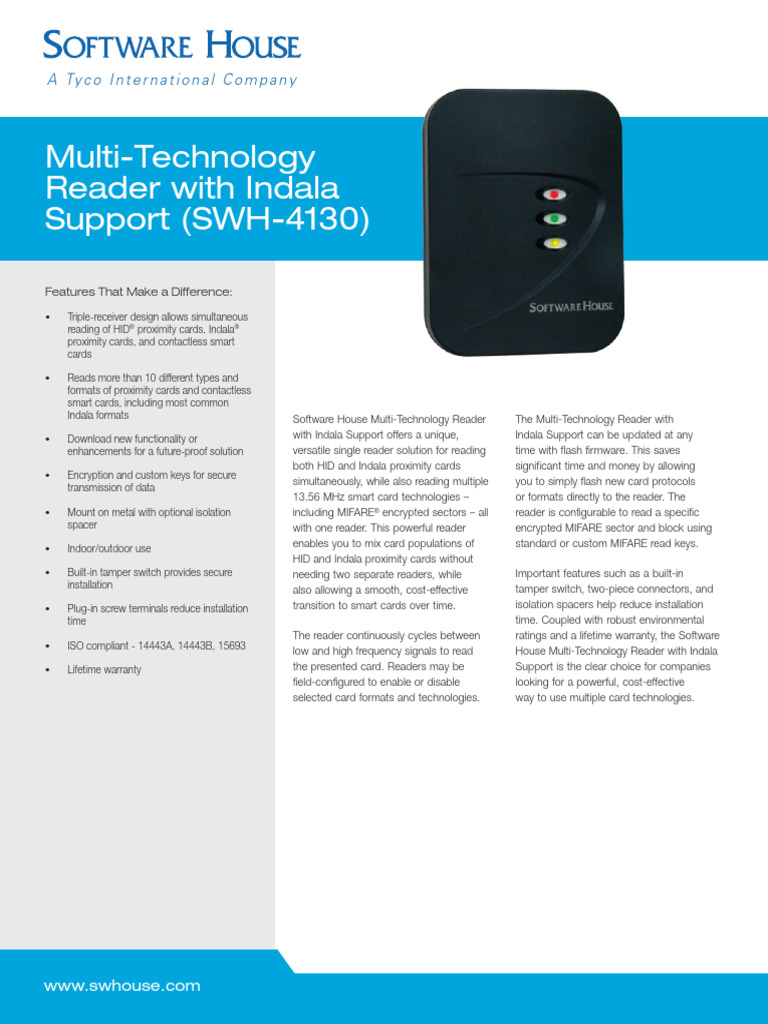 Multi-Technology Card Reader Overview | PDF | Smart Card ...