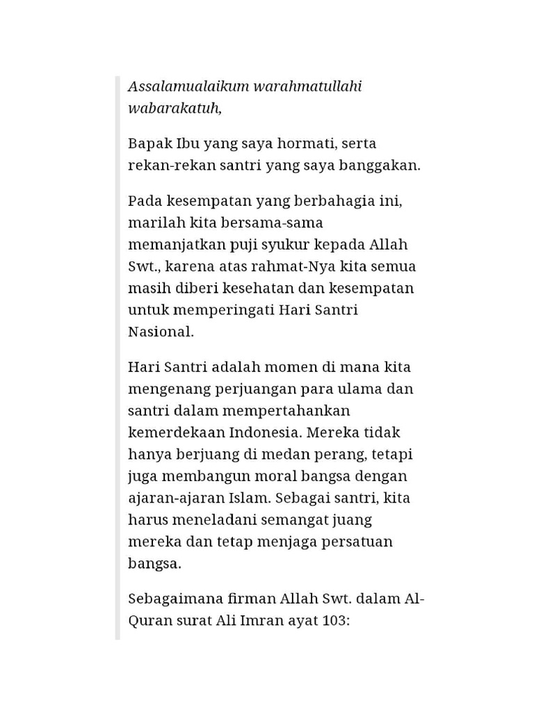 Contoh Kultum | PDF