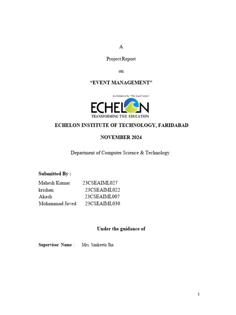 event _mang_report | PDF | Databases | Security