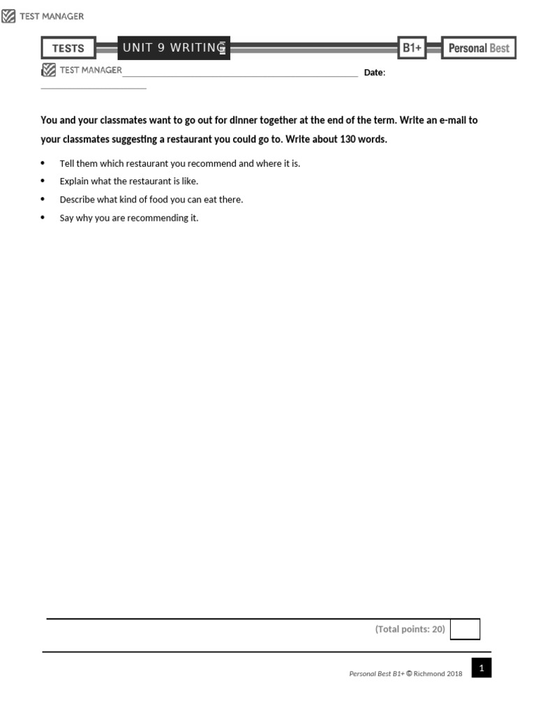 Restaurant Recommendation Email Guide | PDF