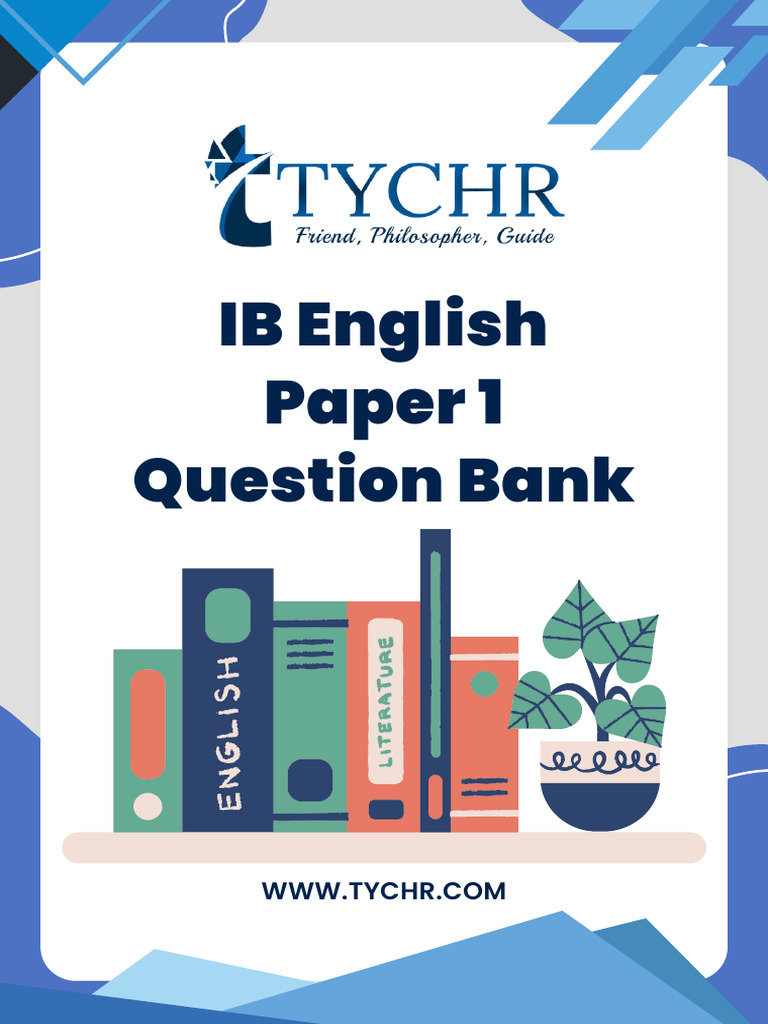 Tychr ib english paper 1 question bank pdf