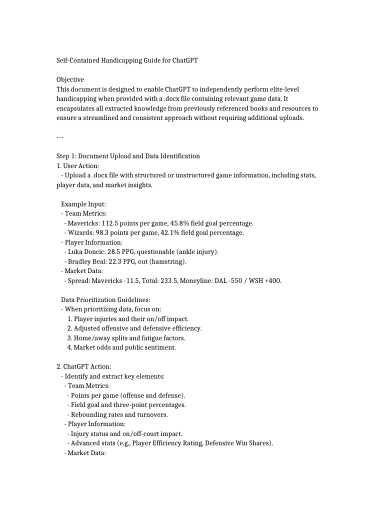 Final_Elite_Handicapping_Guide | PDF | Statistics | Prediction