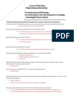 EDU 505 - Lesson Plan Graph