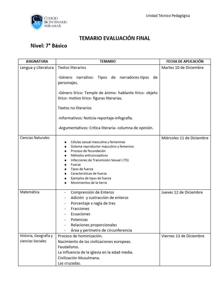 7° Básico | PDF
