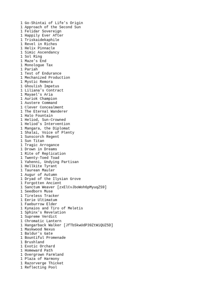 20-Ways to Win Commander Deck | PDF