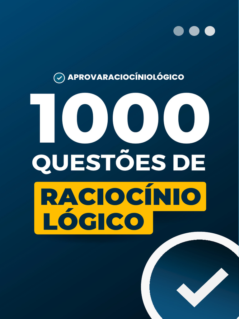 1000 Questões de Raciocínio Lógico | PDF | Concorrência | Lógica