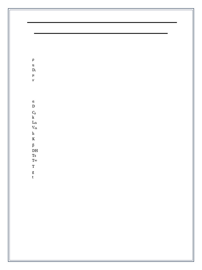 Dimensionless Number Used in Chemical Engineering | PDF | Boundary ...