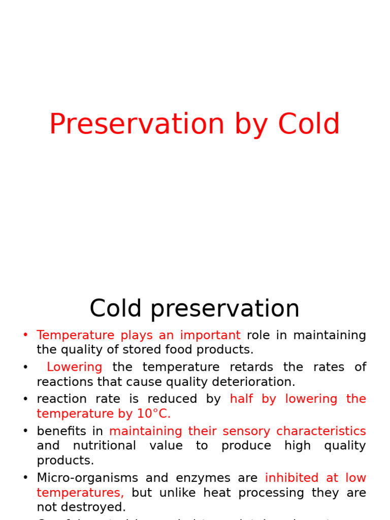 Cold Preservation Techniques Explained | PDF | Chlorofluorocarbon ...