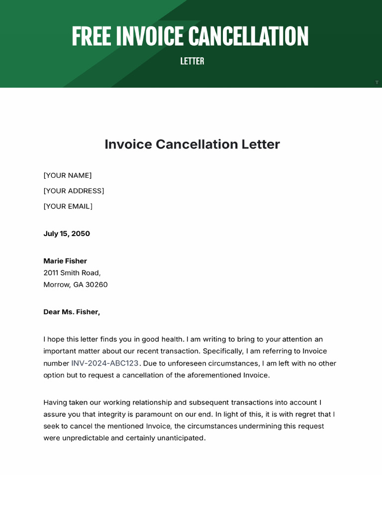 Cancelaron Invoice | PDF