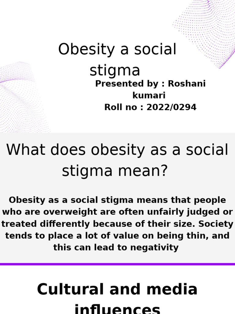 Tackling Obesity Stigma | PDF