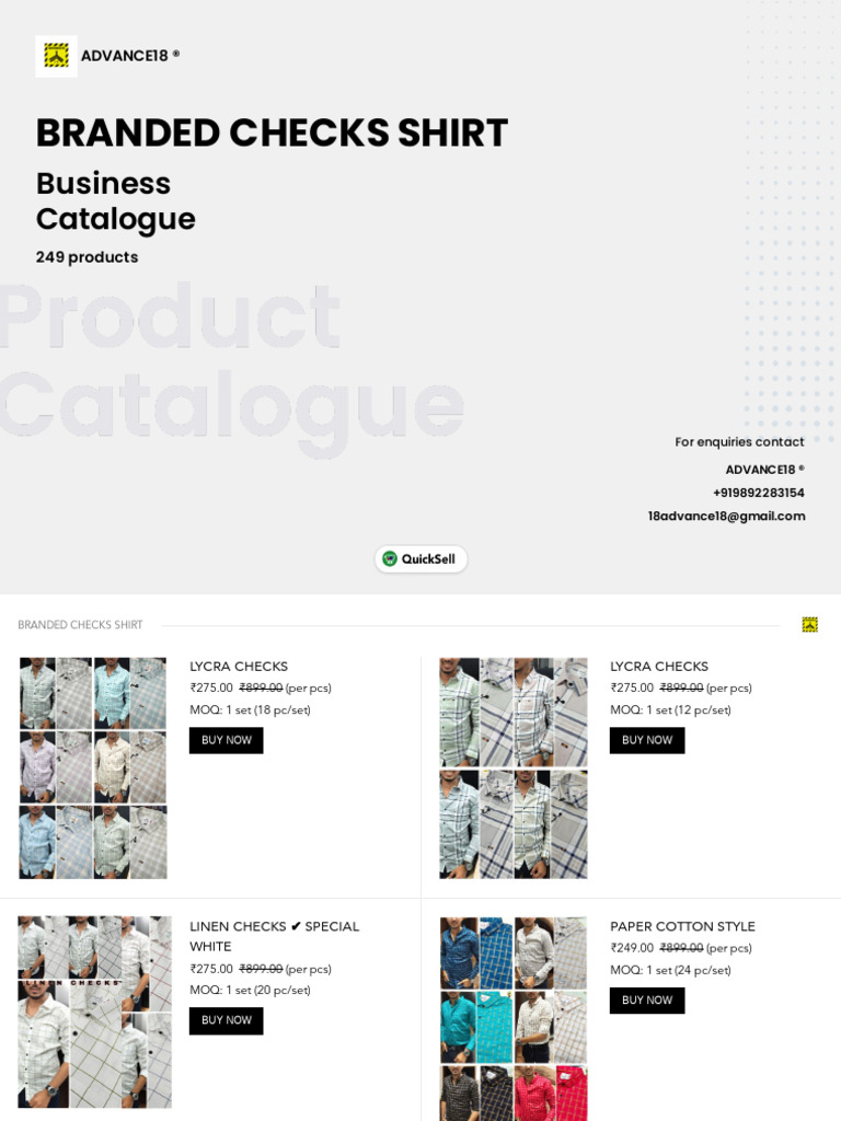 Branded Checks Shirt | PDF | Ibm Pc Compatibles | Clothing