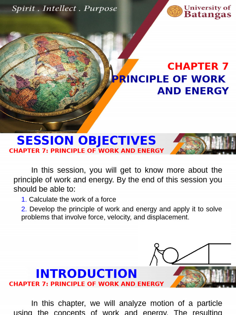 Principle Of Work And Energy Dynamics