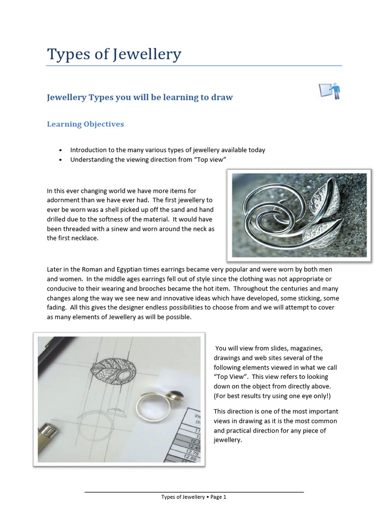 Types and Categories of Jewelry | PDF | Necklace | Jewellery