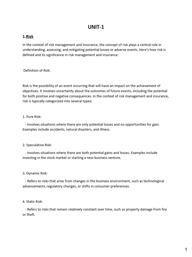 Understanding Risk and Hazards in Insurance | PDF | Risk Management | Risk