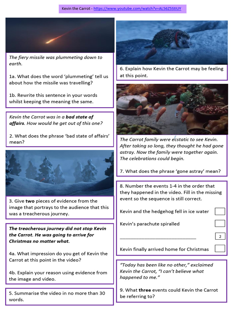 Video Comprehension - 2019 2020 2021 Christmas Ads | PDF